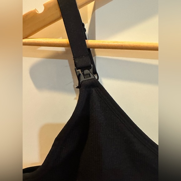 Motherhood Maternity- Seamless Rib Knit Maternity And Nursing Bra- Black 2X - Picture 5 of 5